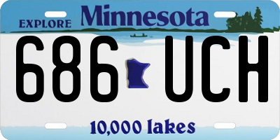 MN license plate 686UCH