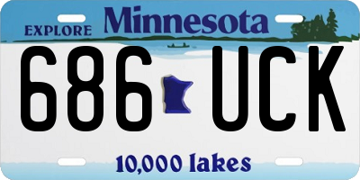 MN license plate 686UCK