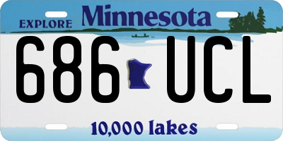 MN license plate 686UCL