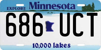 MN license plate 686UCT