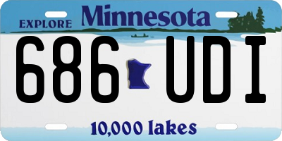 MN license plate 686UDI