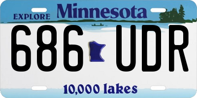 MN license plate 686UDR
