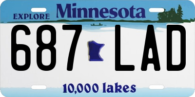 MN license plate 687LAD