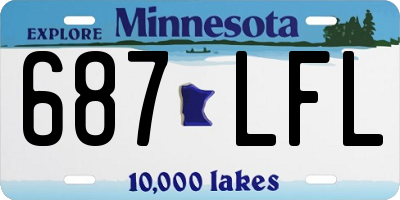 MN license plate 687LFL