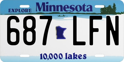 MN license plate 687LFN