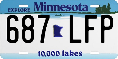 MN license plate 687LFP