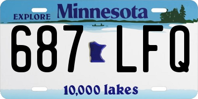 MN license plate 687LFQ