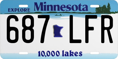 MN license plate 687LFR