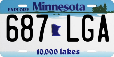 MN license plate 687LGA