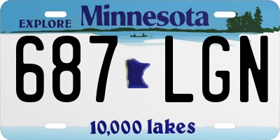 MN license plate 687LGN
