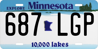 MN license plate 687LGP
