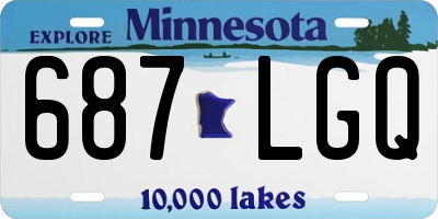 MN license plate 687LGQ
