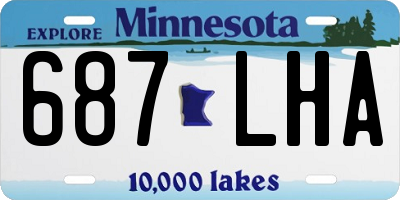 MN license plate 687LHA