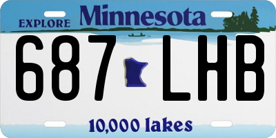 MN license plate 687LHB