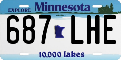MN license plate 687LHE