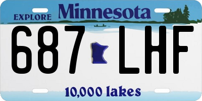 MN license plate 687LHF