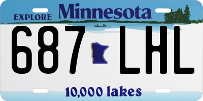 MN license plate 687LHL