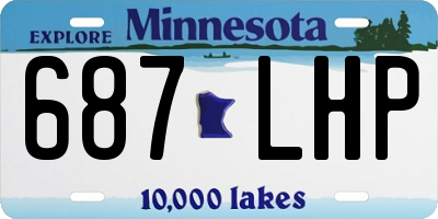 MN license plate 687LHP