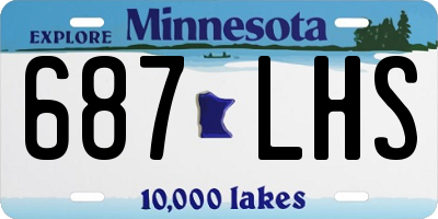 MN license plate 687LHS