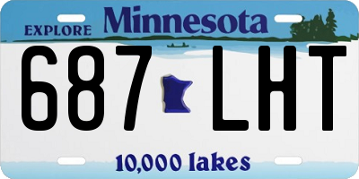 MN license plate 687LHT