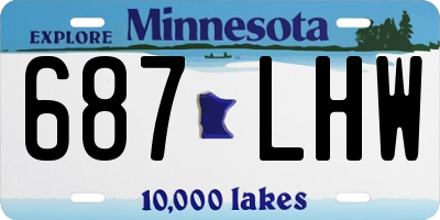 MN license plate 687LHW