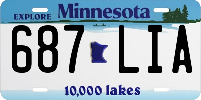 MN license plate 687LIA