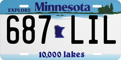 MN license plate 687LIL