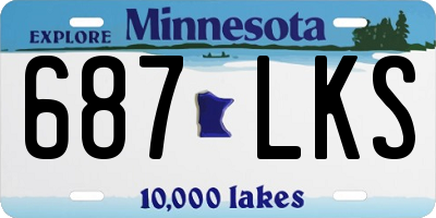 MN license plate 687LKS