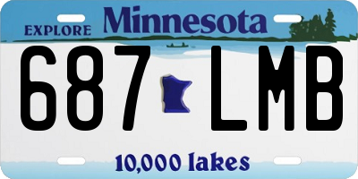 MN license plate 687LMB