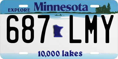MN license plate 687LMY