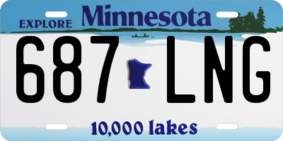 MN license plate 687LNG