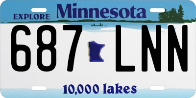 MN license plate 687LNN