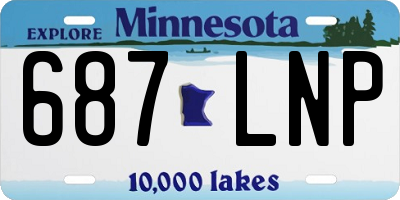 MN license plate 687LNP