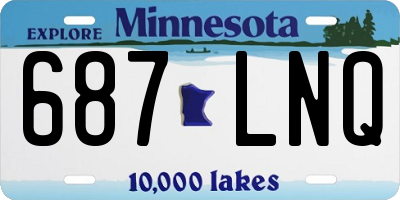 MN license plate 687LNQ