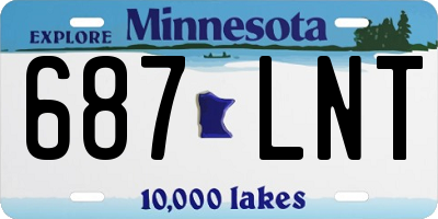 MN license plate 687LNT