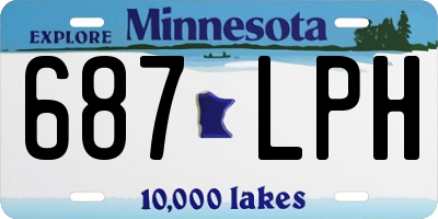 MN license plate 687LPH