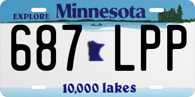 MN license plate 687LPP