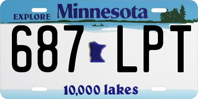 MN license plate 687LPT