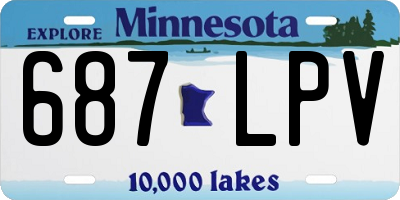 MN license plate 687LPV