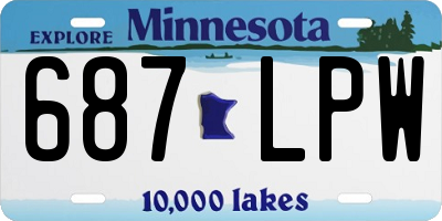MN license plate 687LPW
