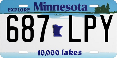 MN license plate 687LPY