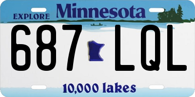 MN license plate 687LQL