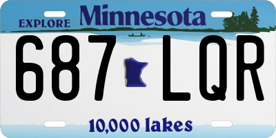 MN license plate 687LQR
