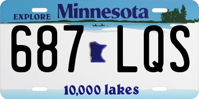 MN license plate 687LQS