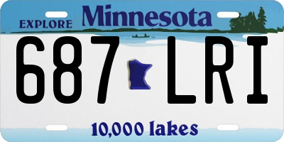 MN license plate 687LRI