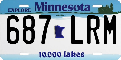 MN license plate 687LRM