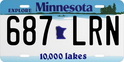 MN license plate 687LRN