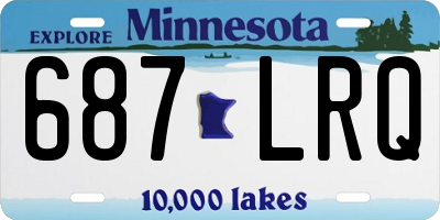 MN license plate 687LRQ