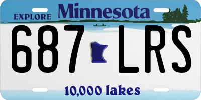 MN license plate 687LRS