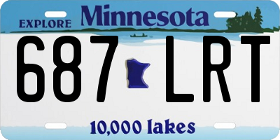 MN license plate 687LRT